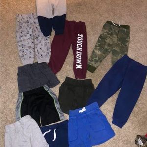 Shorts and sweatpants